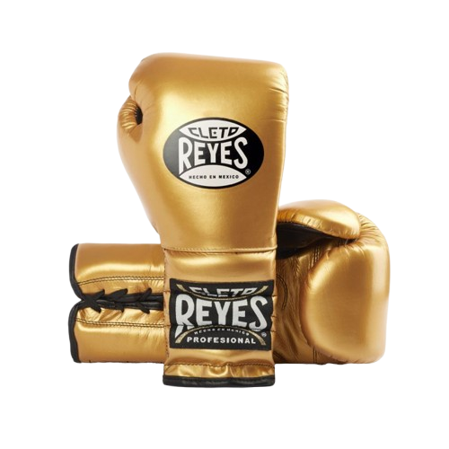 Cleto Reyes Traditional Gold Lace-Up Boxing Gloves (Sparring)